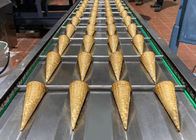 10 กก. / ชม. เครื่องทำไอศกรีมโคนวาฟเฟิล Sugar Roller