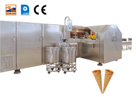 สายการผลิตกรวยน้ำตาลรีดอัตโนมัติเครื่องทำวาฟเฟิลโคนอุตสาหกรรมไอศกรีม