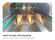 เครื่องทำวาฟเฟิลโคนไอศกรีมระบบไขลาน 10Kg / ชั่วโมง 2.0hp 1.5KW