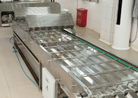 สายพานลำเลียงอาหารกึ่งอัตโนมัติทำ Marshalling Cooling Conveyor ของสแตนเลส