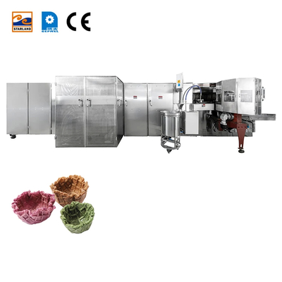 เครื่องกํากับ PLC อัตโนมัติเต็ม ปรับได้ เครื่องกระเป๋าสตางค์วอฟเฟิลอัตโนมัติ
