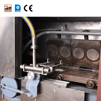 เครื่องกํากับ PLC อัตโนมัติเต็ม ปรับได้ เครื่องกระเป๋าสตางค์วอฟเฟิลอัตโนมัติ