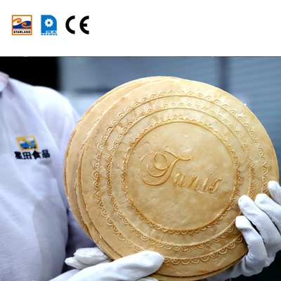 อัตโนมัติ สแตนเลส อัตโนมัติ Obleas เครื่องผลิตสาย Wafer