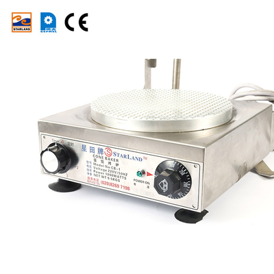 ขาย Cone Baker การควบคุมครึ่งอัตโนมัติกับ 290 W * 400 D * 180 H มิลลิเมตร รายละเอียด