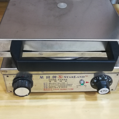 ขาย Cone Baker การควบคุมครึ่งอัตโนมัติกับ 290 W * 400 D * 180 H มิลลิเมตร รายละเอียด