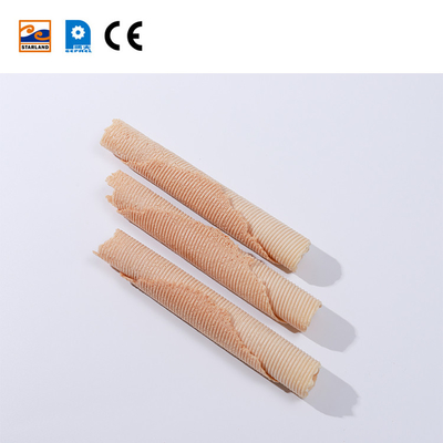 สายการผลิตไข่ม้วนที่ควบคุมโดย PLC 1.5KW อัตโนมัติม้วนกระเทียมสําหรับเครื่องอบ