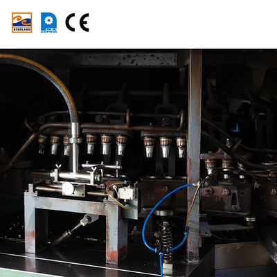 PLC 28molds Wafer Cone Production Line With Customized Design สายการผลิตโคลนโคลนโคลนโคลนโคลนโคลน