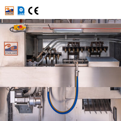 วิดีโอ การสนับสนุนทางเทคนิค เส้นการผลิตวอฟเฟอร์โคน / CUP อุปกรณ์เหล็กไร้ขัดสําหรับการผลิตและการใช้งานวอฟเฟอร์โคน