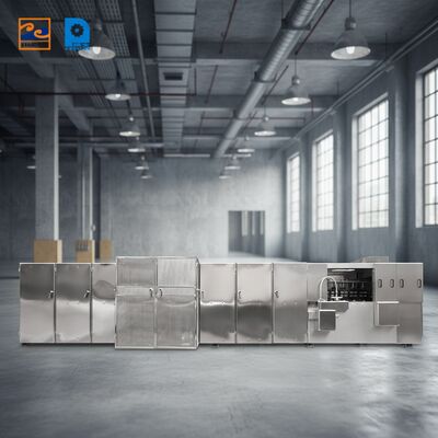 เครื่องทำเวเฟอร์บิสกิตพร้อมระบบควบคุม PLC ให้การควบคุมอัตโนมัติและการผลิตโมนาคาเวเฟอร์ที่เสถียร