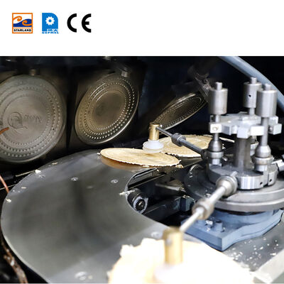 อุปกรณ์การผลิตบิสกิตเวเฟอร์สแตนเลสแบบบูรณาการกับระบบควบคุม PLC เพื่อให้มั่นใจในมาตรฐานผลิตภัณฑ์ที่สม่ำเสมอ
