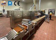 สายการผลิตขนมขบเคี้ยวเชิงพาณิชย์กรวยน้ำตาลเครื่องรีดแผ่นเวเฟอร์