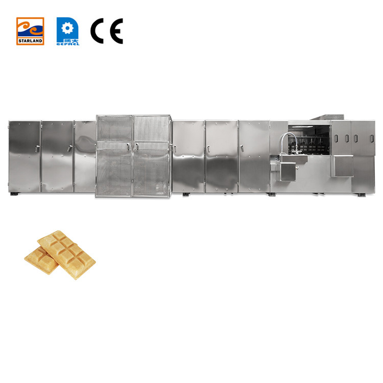 เครื่องจักร Monaka Wafer อัตโนมัติที่ควบคุมโดย PLC อุปกรณ์การผลิตอาหารว่างที่มี 55 จานอบ