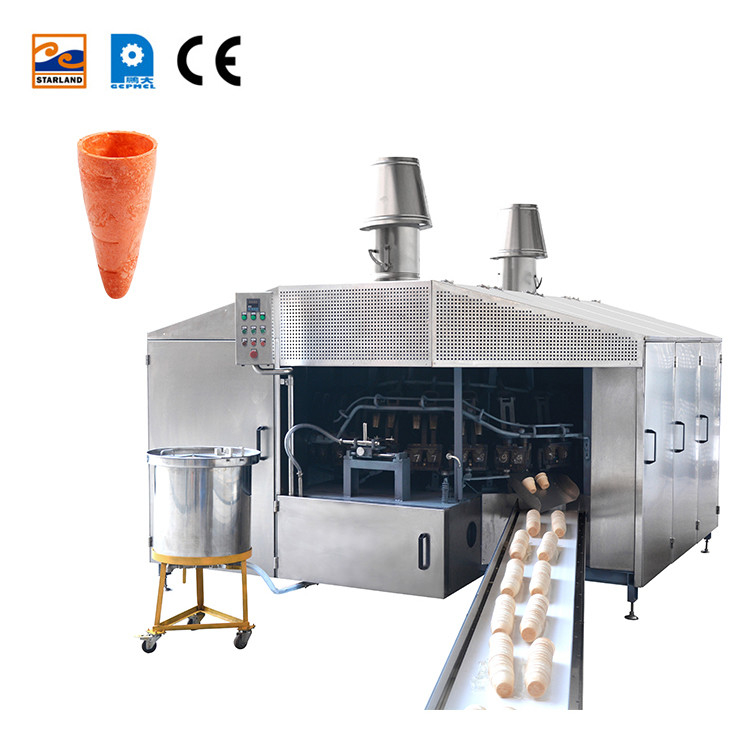 4400 การผลิต 28 โมลด์ อัตโนมัติ Wafer Cone สายการผลิต Wafer Cone เครื่อง