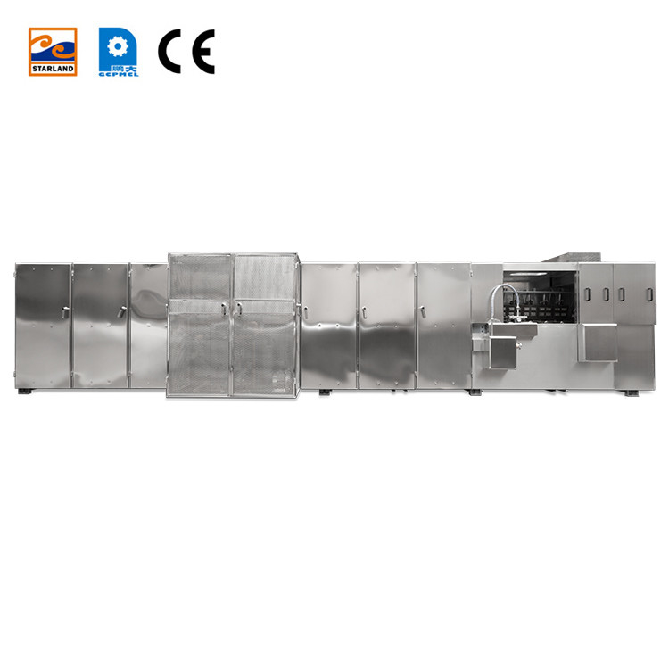 อัตโนมัติ สแตนเลส 2.0hp / 1.5KW Monaka Wafer การผลิตสาย PLC การควบคุม