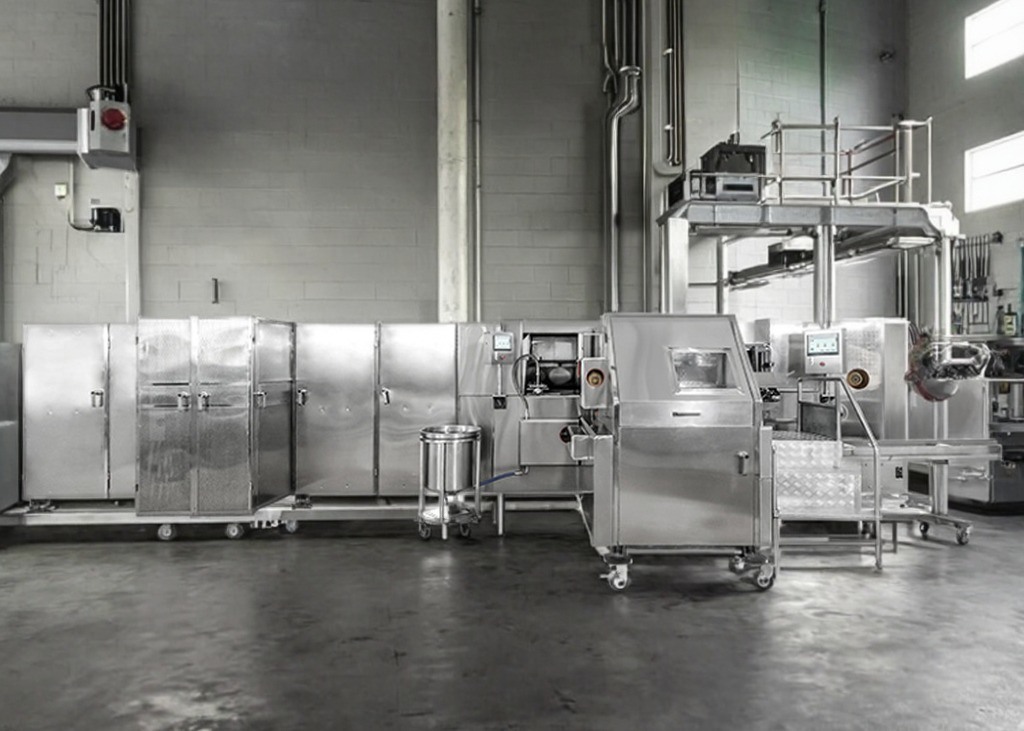 อุปกรณ์ผลิตโคนไอศกรีมปรับความเร็วได้ตามต้องการสำหรับความต้องการในการผลิตแบบกำหนดเอง