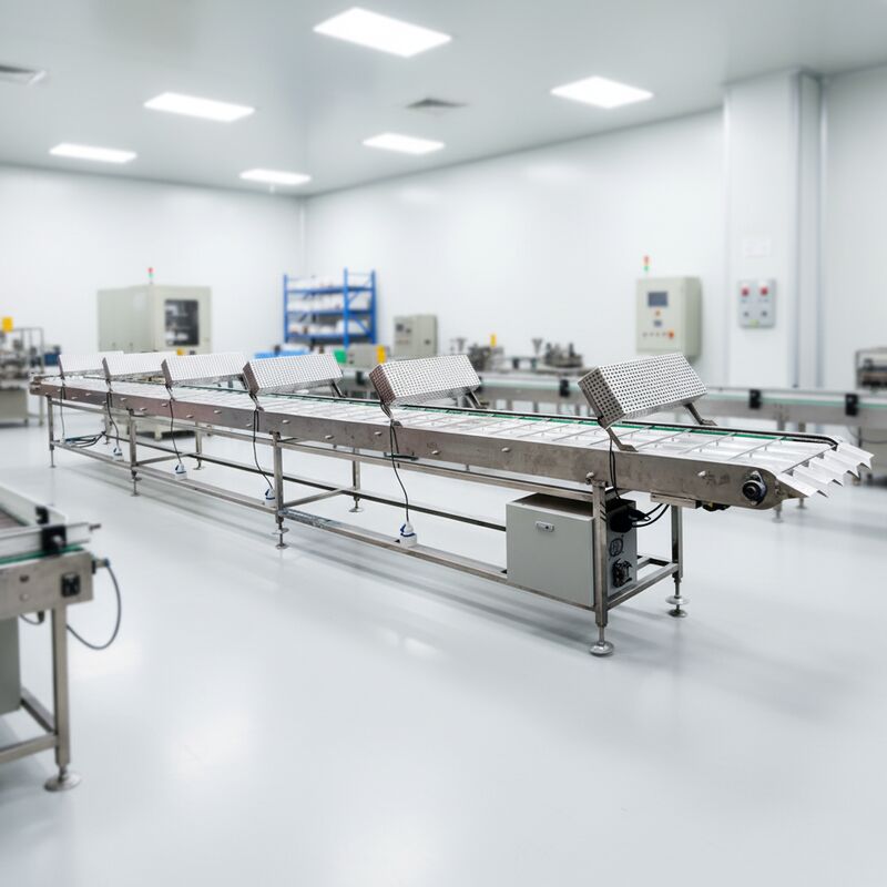 แหล่งไฟฟ้าคอนเวียร์เย็น Marshalling ออกแบบมาเพื่อการประมวลผลอาหารต่อเนื่อง