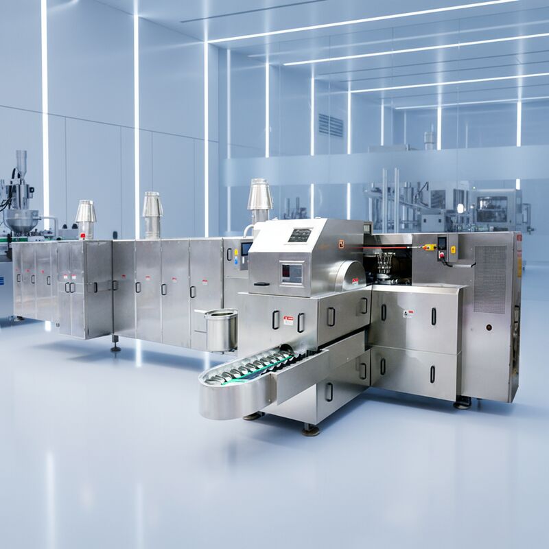 เครื่องทําไอศกรีมโคนที่มีผลผลผลิตสูง รายละเอียดของเครื่องสร้างโคนที่สม่ําเสมอ