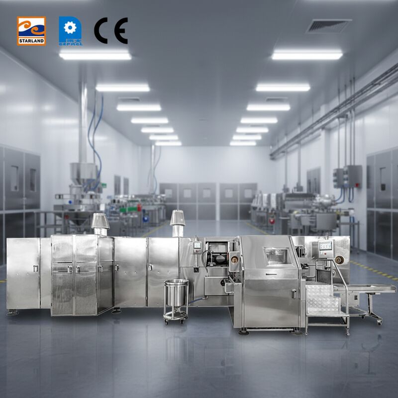 สายประกอบ Barquillo Cone สายการผลิต Barquillo Cone ออกแบบเพื่อการผลิต Barquillo Cone รับประกันความจุและการดําเนินงานสูง