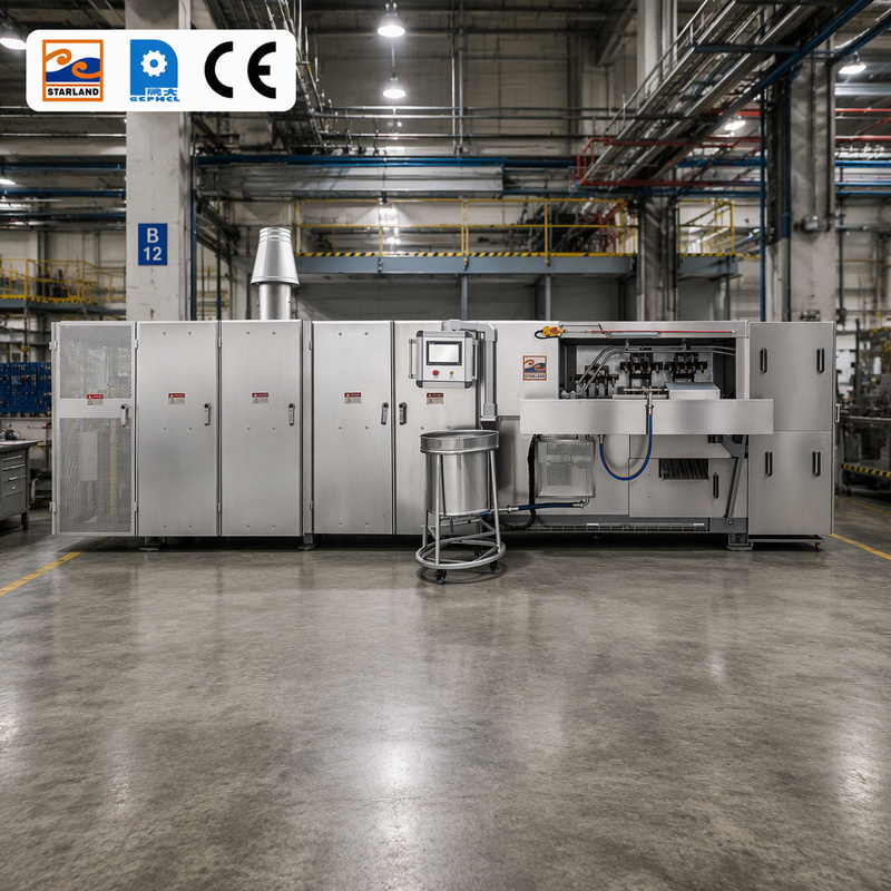 Auto Wafer Cone Production Equipment Including Temperature Control Digital Display To Maintain Stable Production Conditions