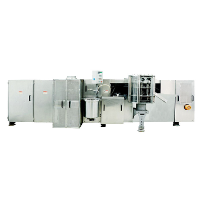 Food Street Automatic Waffle Cone Equipment ซิงโครไนซ์ด้วยกลไก Mechanical