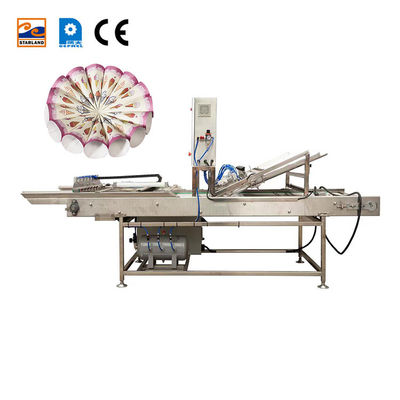 อุปกรณ์อัตโนมัติสแตนเลส Cone Sleeving สําหรับเครื่องกลมกลมน้ําตาล