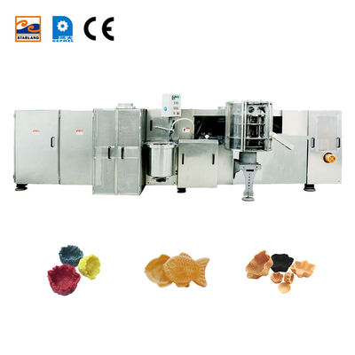 ระบบควบคุม PLC เครื่องแปรงขนมขนมเบสกิตจากสแตนเลส เครื่องแปรงอาหารว่างอื่น ๆ
