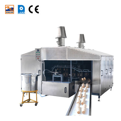 PLC โรงงานตรงอุตสาหกรรม Wafer Cone อุปกรณ์การผลิต Wafer เครื่องบิสกิต