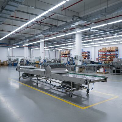 สายพานลำเลียงระบายความร้อนและจัดเรียงสินค้าโดยตรงจากโรงงาน เหมาะสำหรับการลำเลียงบิสกิตอย่างต่อเนื่อง