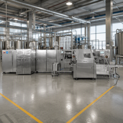 ระบบควบคุม PLC สายการผลิต Barquillo Cone อัตโนมัติ การสนับสนุนทางเทคนิควีดีโอ ส่งผลิตต่อเนื่อง