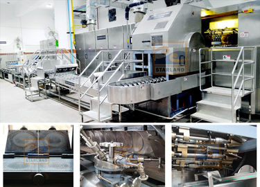 6000 Cones / H Tart Shell สายการผลิต Oblaten Wafer Machine