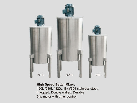 มอเตอร์ 5hp เครื่องผสมแป้งความเร็วสูงทนทานพร้อมระบบตั้งเวลาควบคุม